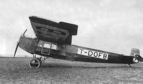 Fokker Gunhlich F111, af samme type som dét, Dörr ufrivilligt aflagde visit på Sydsjælland i.