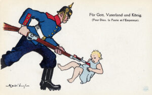 Et eksempel blandt utallige på en i den britiske-amerikanske verden inderligt elsket forestilling: at de tyske soldater med særlig forkærlighed spiddede spædbørn på deres bajonetter. Det gjorde de ikke (!)