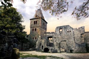 Schloss Frankenstein, den tyske 1200-tals borg.