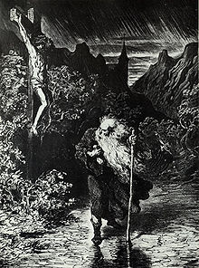 Gustave Dorés version af Jerusalems Skomager, Den Evige Jøde.